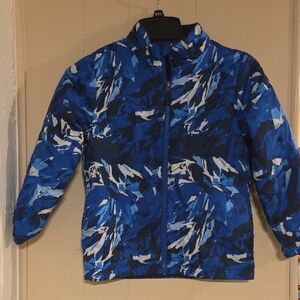 Kids Blue Camouflage Jacket
